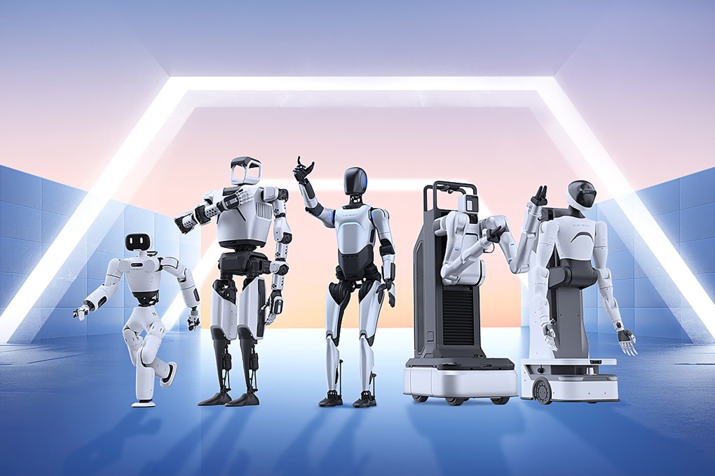 Chinese start-up AgiBot’s current range of humanoid robot models. Photo: AgiBot