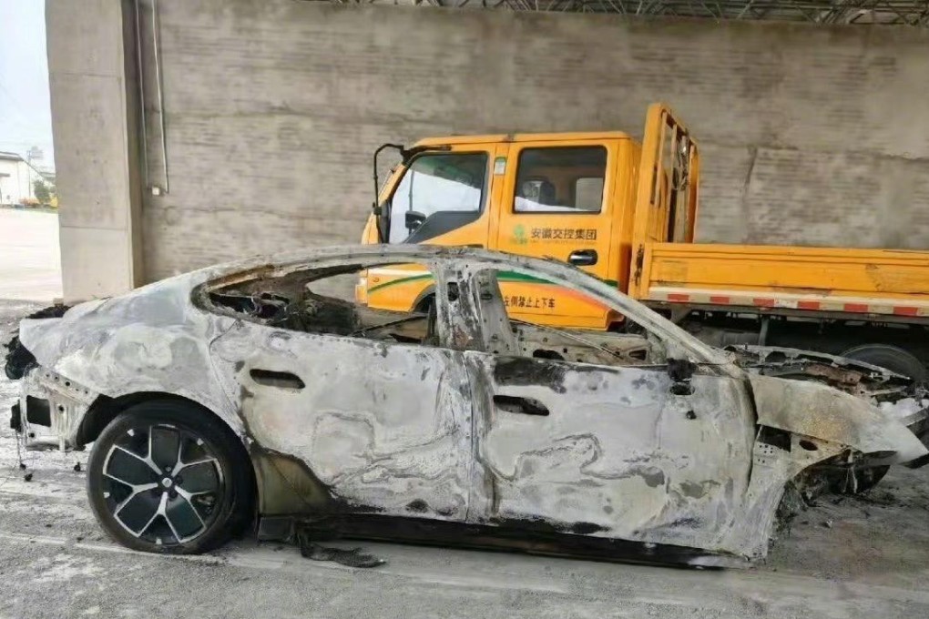 Xiaomi will cooperate with the police after an accident involving the autonomous driving feature of its SU7 electric vehicle (EV) claimed three lives. Photo: Weibo/ 南京金刀客