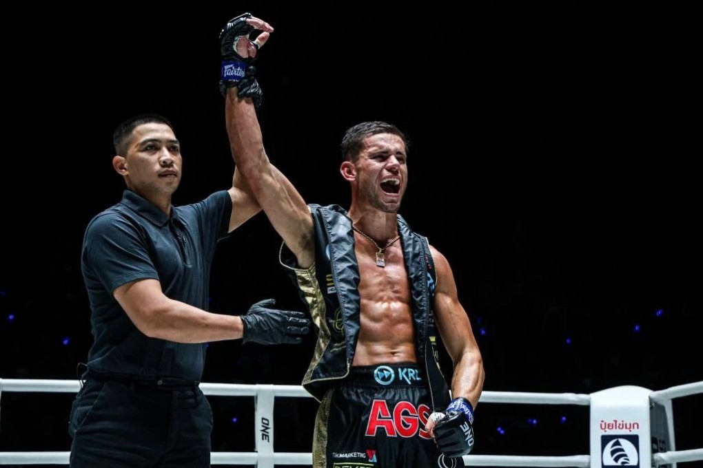George Jarvis earned him a coveted US$100,000 contract with the ONE Championship after his win over Rungrawee Sitsongpeenong. Photo: ONE Championship