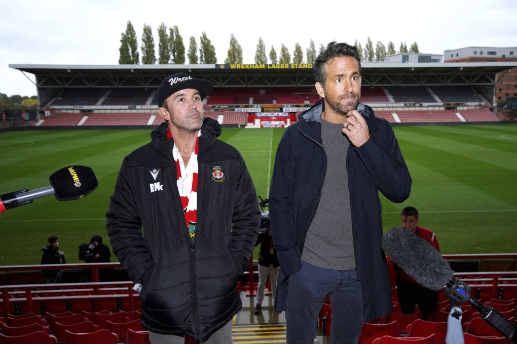 Wrexham are owned by Hollywood stars Rob McElhenney (left) and Ryan Reynolds. Photo: AP
