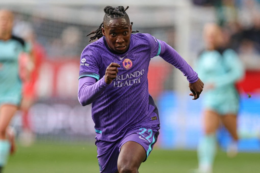 Orlando Pride forward Barbra Banda, from Zambia. Photo: Vincent Carchietta-Imagn Images