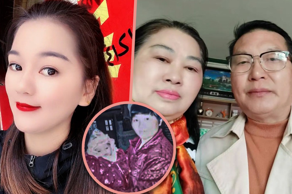 A woman in China has found her birth parents after 28 years apart, just two days after she posted an online appeal video. Photo: SCMP composite/Douyin