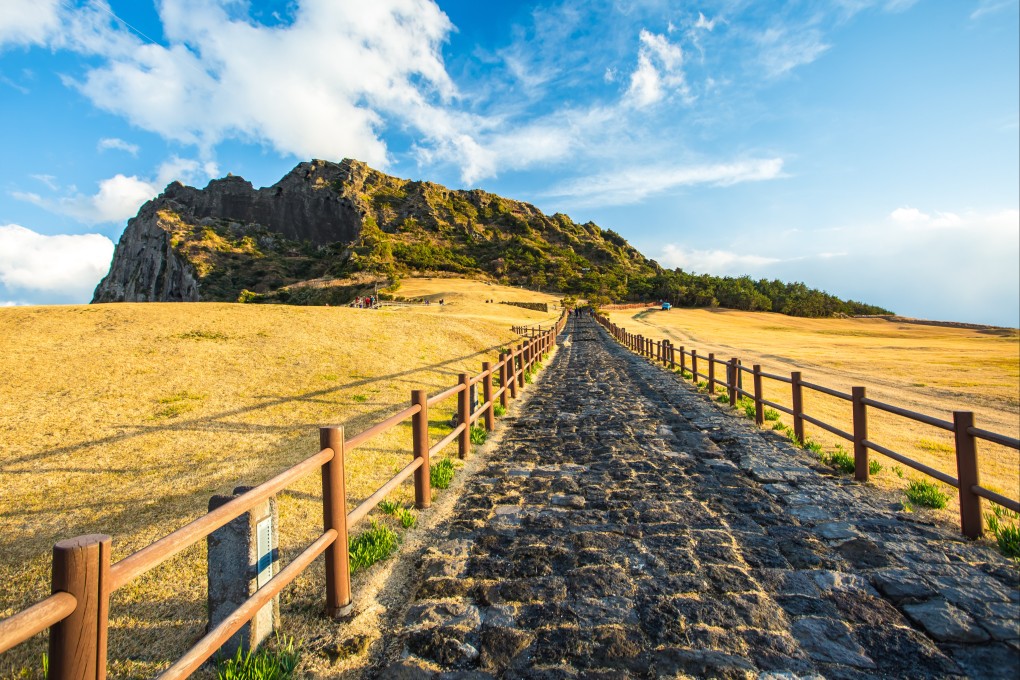A view of Seongsan Ilchulbong mountain on Jeju Island, South Korea. Photo: Shutterstock
