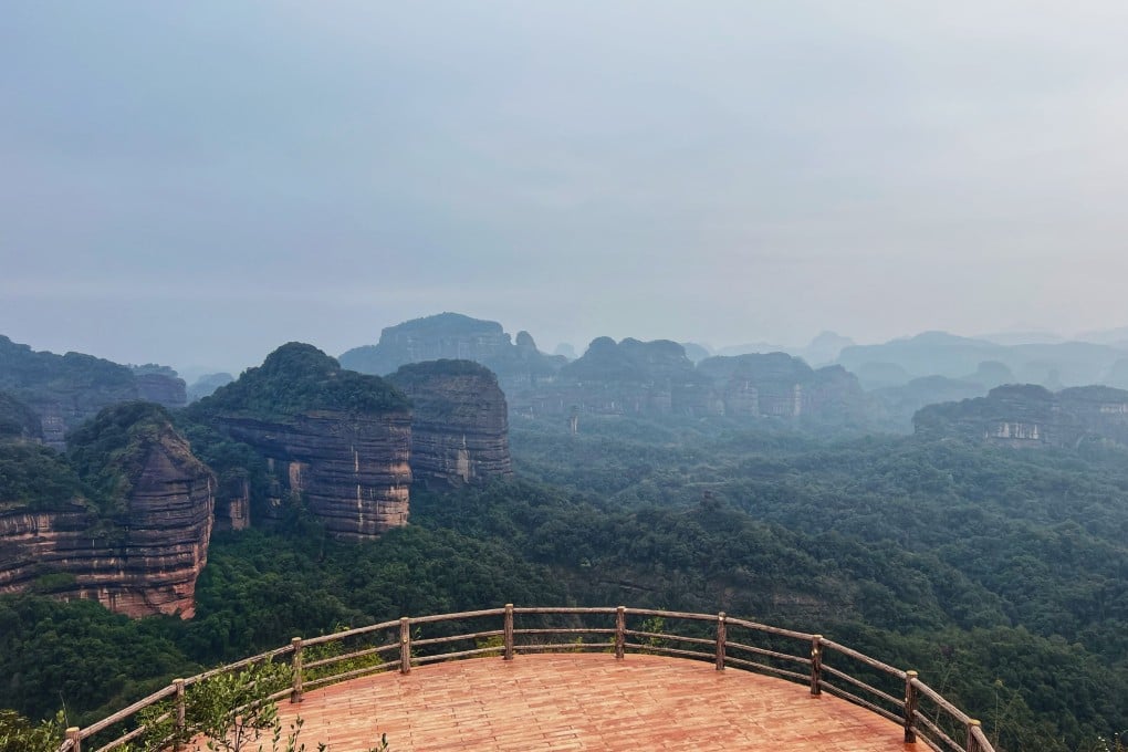 Dramatic red sandstone cliffs are a feature of the Danxia Shan national geopark in northern Guangdong, a two-hour high-speed-train ride from Hong Kong. Photo: Xinyi Wu