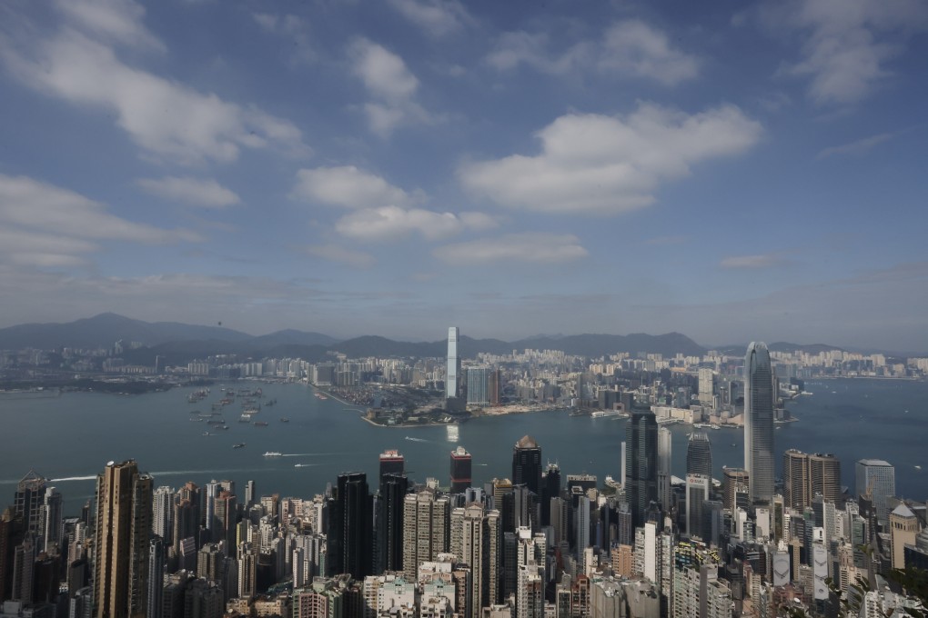 A view of Hong Kong island and Kowloon from The Peak. Photo: Jonathan Wong