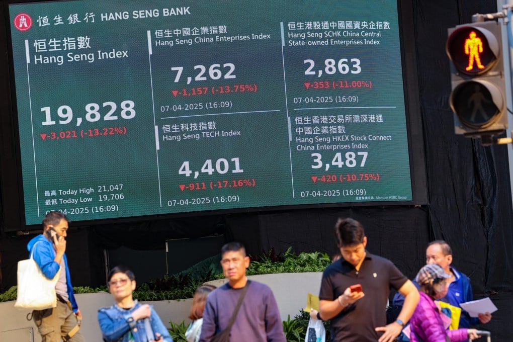 Hang Seng Index plummets 13% in worst rout in 3 decades amid all-out global tariff war | South China Morning Post
