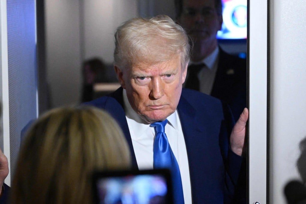 US President Donald Trump, seen on Sunday, has threatened China with more tariffs after Beijing imposed its own levies on US goods in the rapidly escalating trade war. Photo: AFP