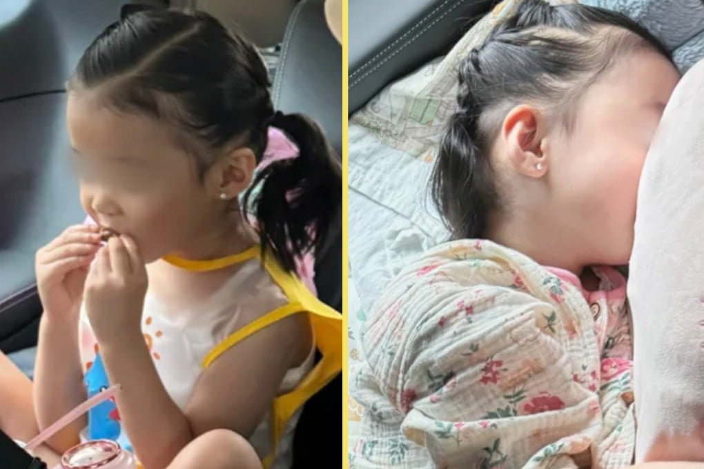 A Hong Kong actress who puts her four-year-old daughter through a rigorous daily educational regime has been labelled a “monster parent”. Photo: SCMP composite/RedNote