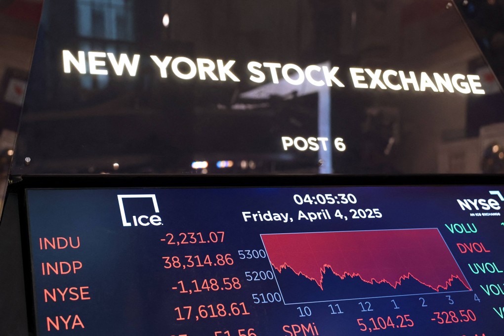 Wall Street stocks suffered another bruising sell-off on April 4 as major indexes slumped more than five percent following President Donald Trump’s aggressive tariff policies. Photo: AFP