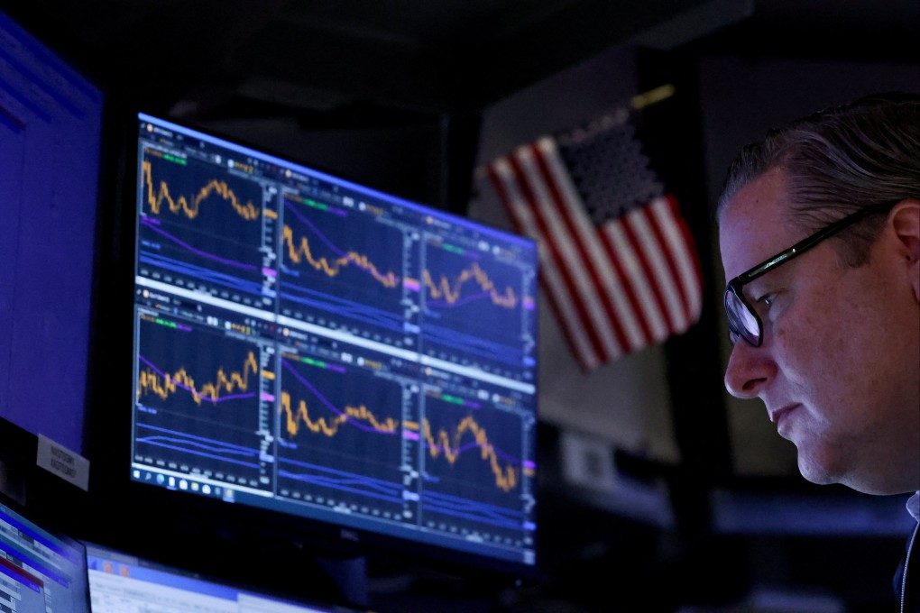 A trader works on the floor at the New York Stock Exchange on Tuesday. Photo: Reuters