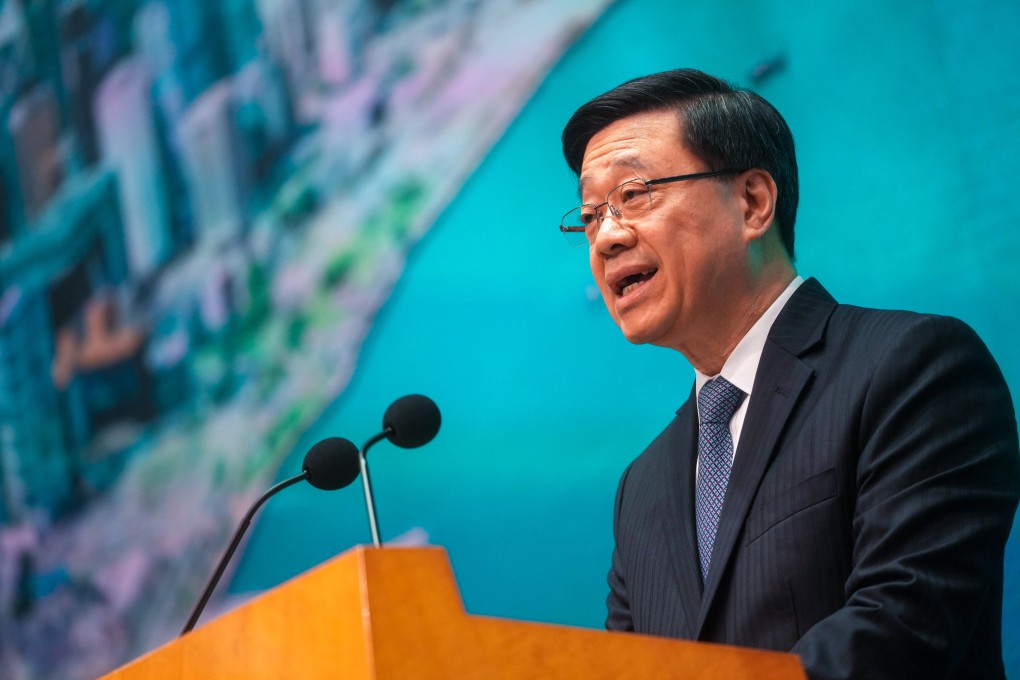 Chief Executive John Lee has pledged to uphold the city’s status as an international free port. Photo: Sun Yeung