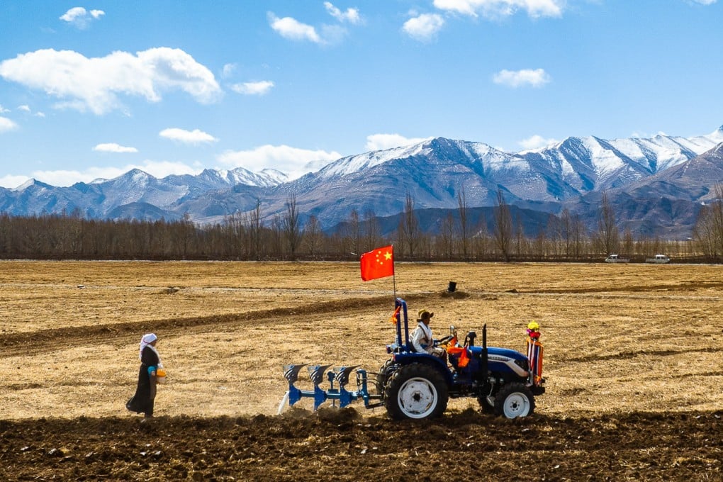 Rural Chinese residents mark the start of spring farming last month in the Tibet autonomous region. Photo: Xinhua