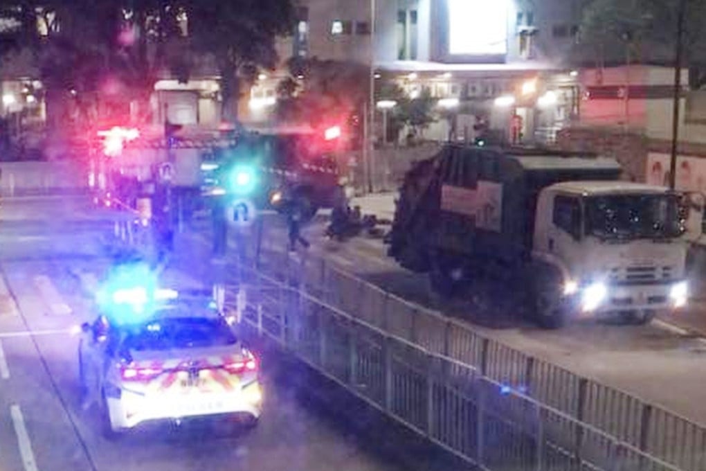 The accident occurred near the intersection of Kwai Yi Road and Kwai Foo Road. Photo: SCMP