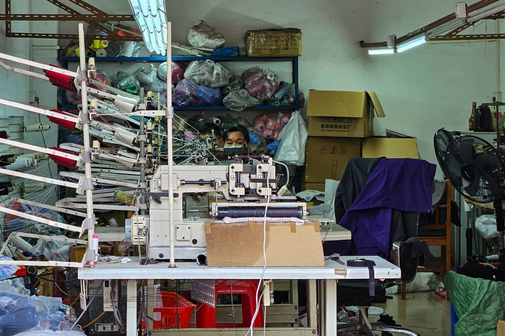 A factory worker at Tangbu East Village, located 2km from Shein’s main office building in Guangzhou. Photo: Coco Feng