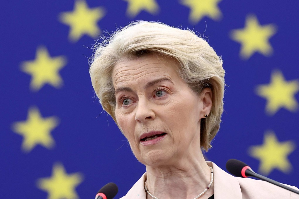 European Commission President Ursula von der Leyen spoke to Chinese Premier Li Qiang on Tuesday. They agreed to host an EU-China summit in July. Photo: AFP