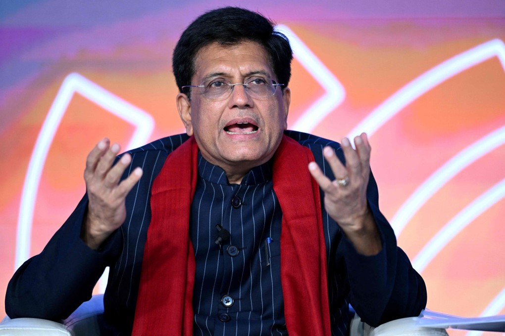 India’s Minister of Commerce and Industry Piyush Goyal sees a historic opportunity amid Trump’s tariffs, aiming to boost its economy and negotiate new trade deals. Photo: AFP