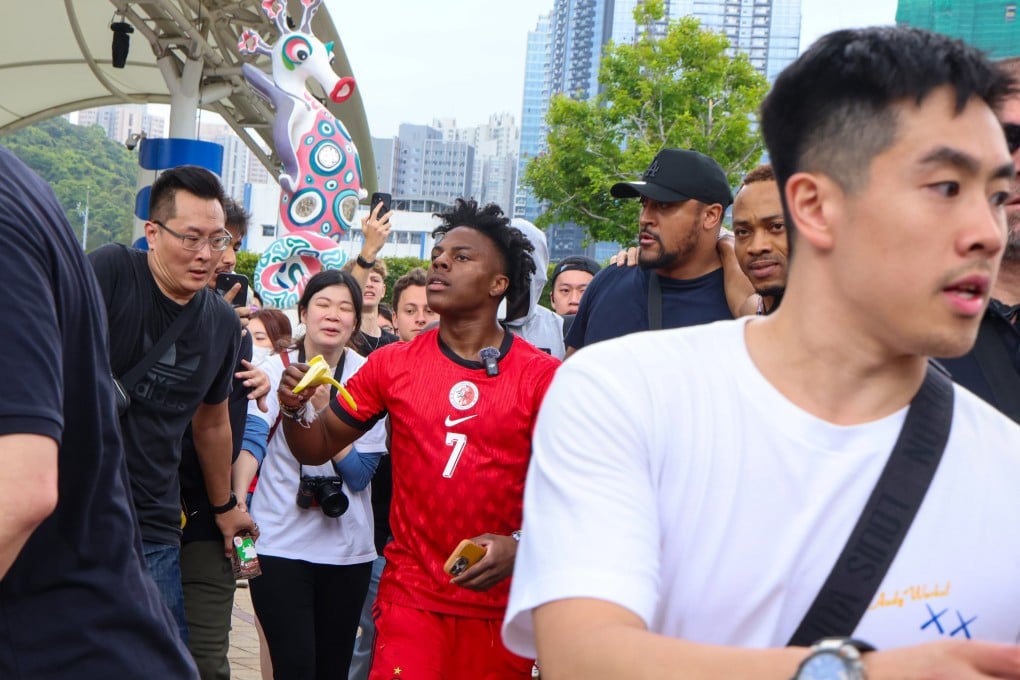 YouTube star IShowSpeed toured popular spots in Hong Kong, including Ocean Park and Kam Shan Country Park. Photo: Jelly Tse