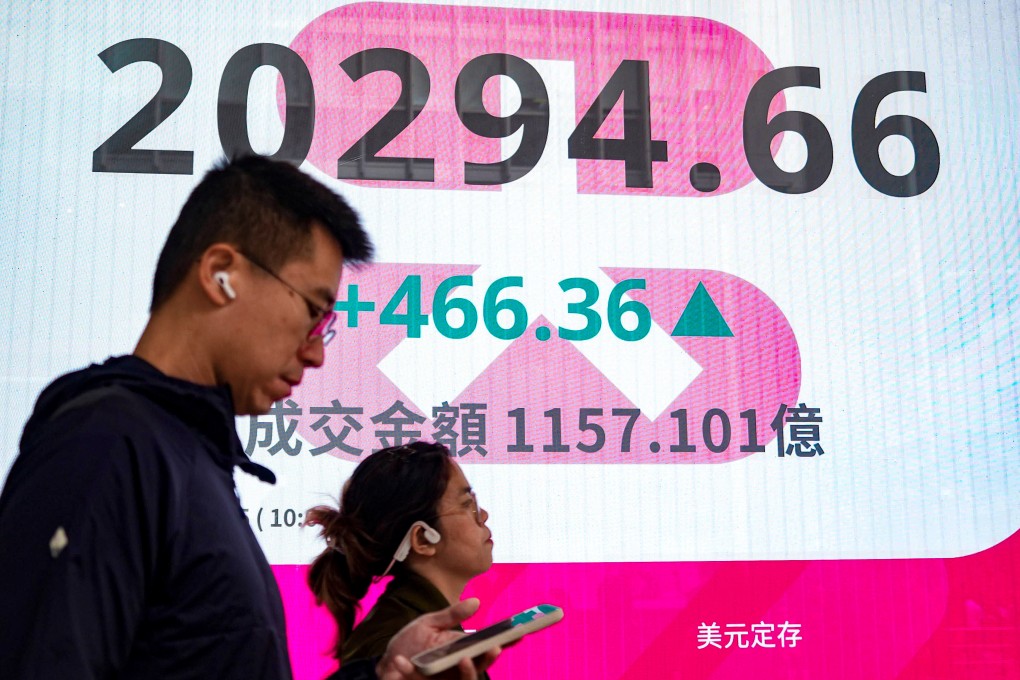 People pass a bank in Hong Kong on Tuesday. Photo: Eugene Lee