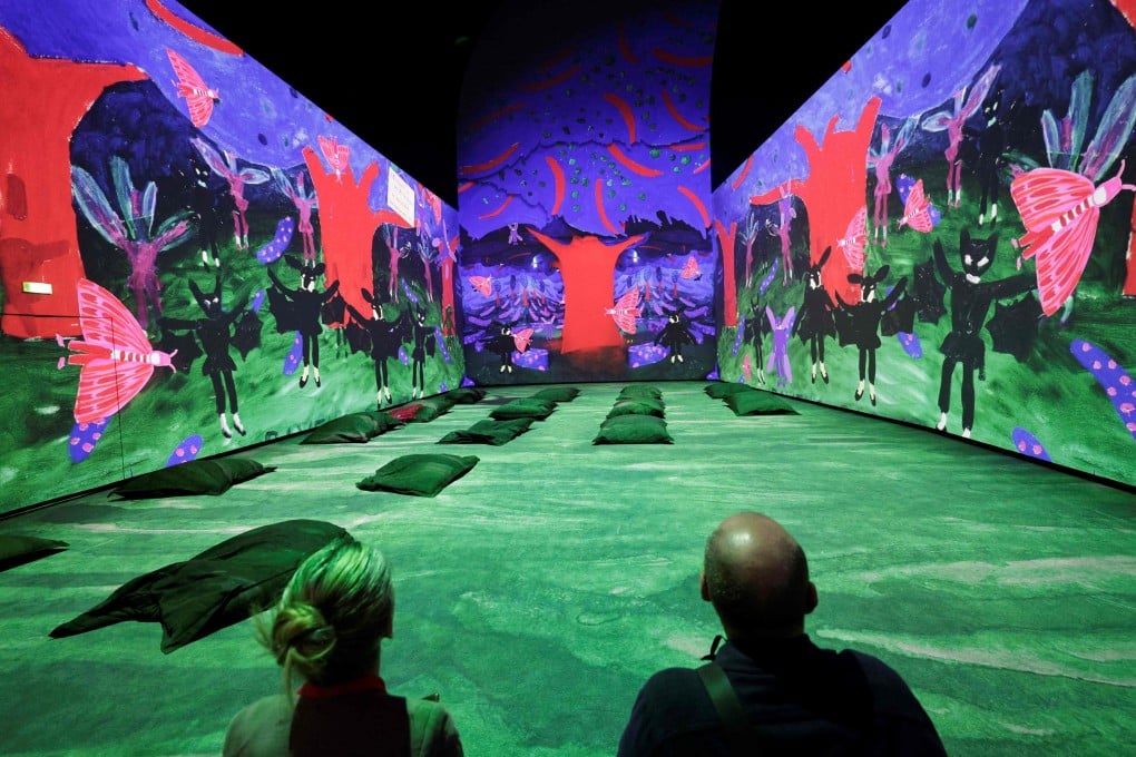 An installation at “David Hockney 25”, an exhibition of the British artist at the Louis Vuitton Foundation in Paris, which runs from April 9 to August 31. Photo: AFP