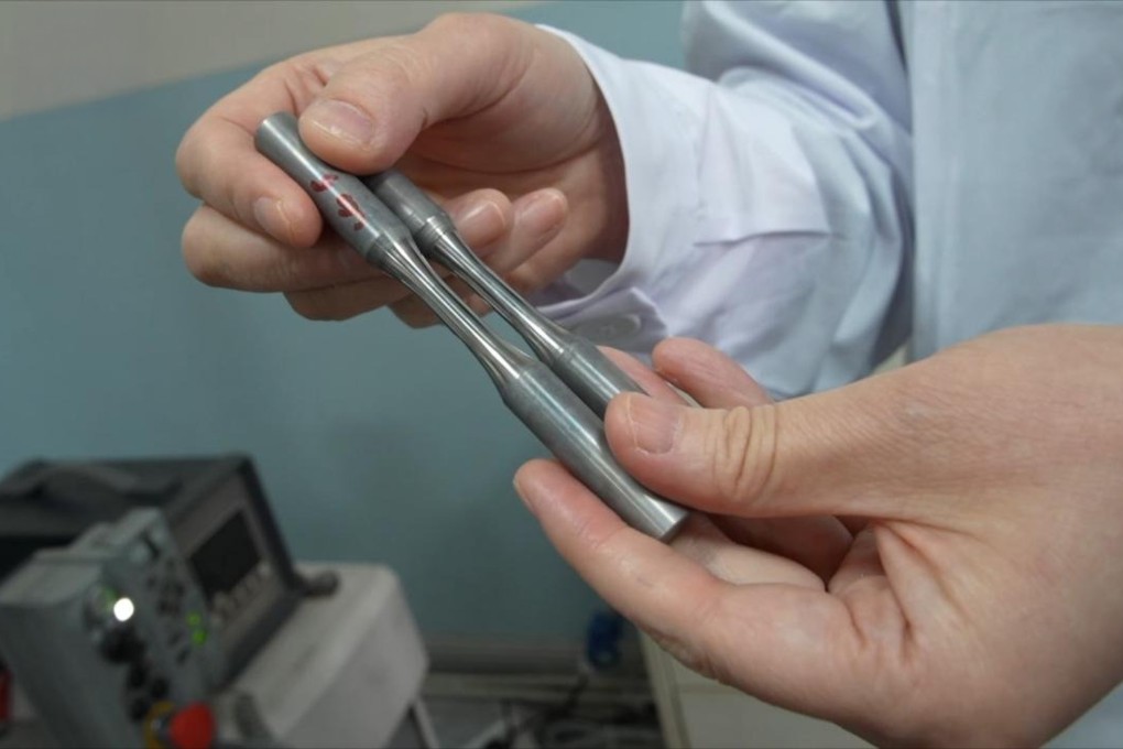 Researchers from the Chinese Academy of Sciences’ Institute of Metal Research have developed a process that transforms the internal structure of metal materials without altering their appearance. Photo: CCTV