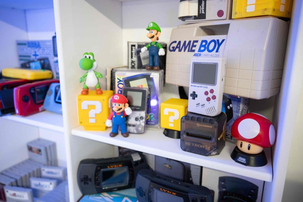 Retro video games and consoles from Sony, Nintendo and Sega are gaining popularity. Above: consoles and games at RetroSix in Stoke-on-Trent, in the UK. Photo: AFP