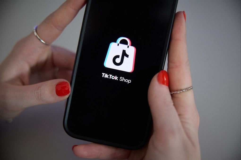 The logo of TikTok Shop is shown on the screen of an iPhone. Photo: AFP