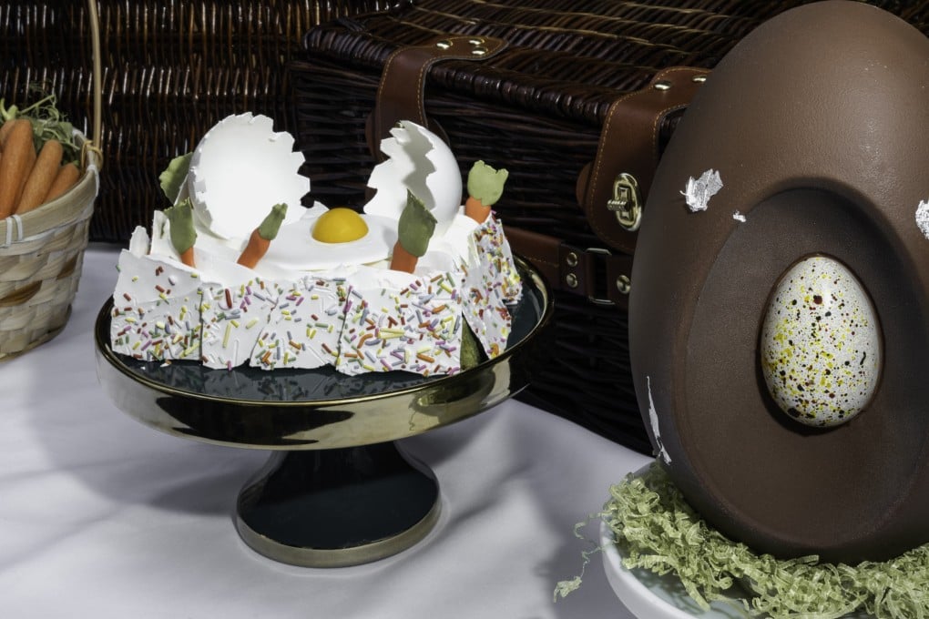 Themed cakes at the Easter wonderland family brunch at the Tai Pan Grill & Terrace in The Murray, one of many Easter activities and treats available in Hong Kong. Photo: The Murray