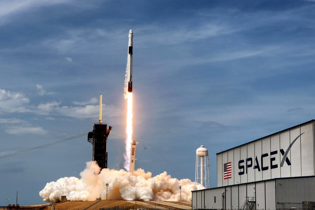The SpaceX Falcon 9 rocket lifts off from Kennedy Space Center, Florida, in 2020. Space X’s Starlink is partnering Reliance Jio and Bharti Airtel in India’s satellite-based digital communications industry. Photo: TNS