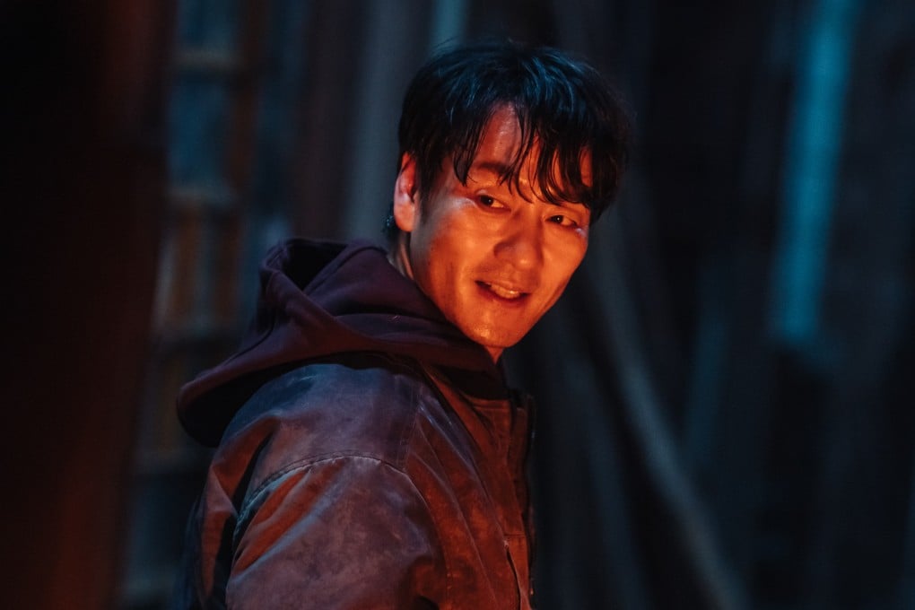 Park Hae-soo as “Eyewitness” in a still from the new Netflix Korean drama Karma. Photo: Jihyeong Seo/Netflix