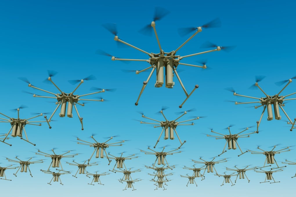 Chinese weapons firm Norinco says there is an urgent need to make an anti-drone weapon that can achieve “massive destruction of drone swarms in the shortest possible time”. Photo: Getty Images