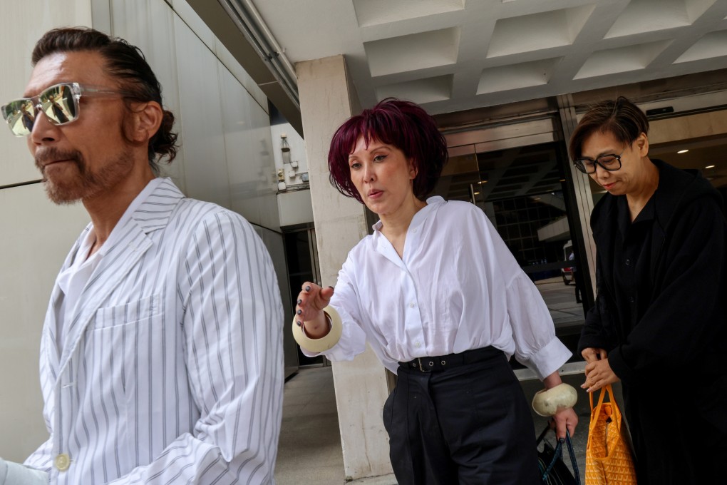(Centre) Pearl Lam leaves the High Court in Admiralty in April of last year. Photo: Jelly Tse