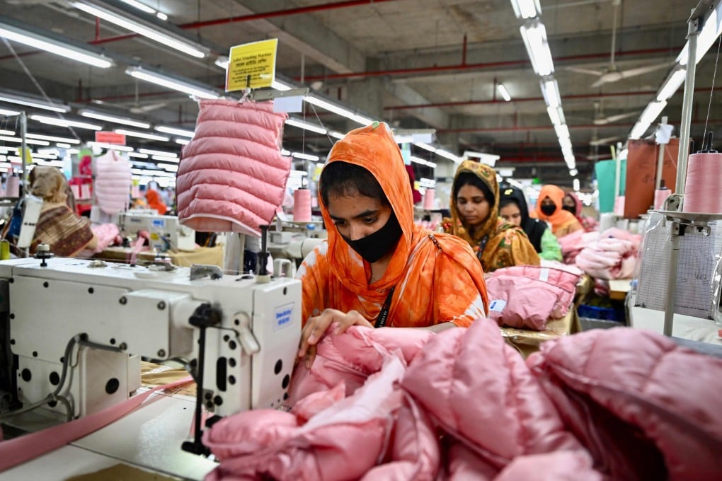 Workers sew in a garment factory on the outskirts of Dhaka in Bangladesh on Wednesday. Photo: AFP