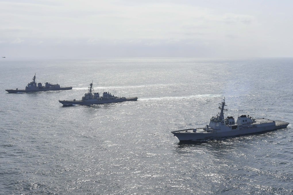 Collaboration between South Korea’s HHI and American firm HII – both of which already build Aegis-capable destroyers – is seen as having “significant potential”. Photo: EPA-EFE/South Korean Defence Ministry