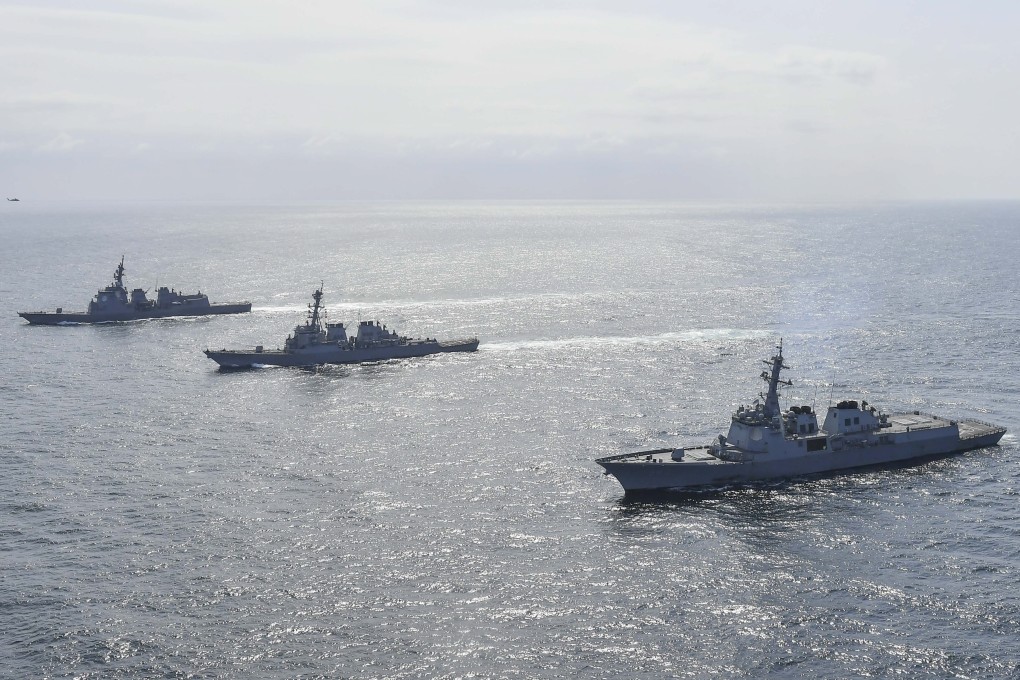 Collaboration between South Korea’s HHI and American firm HII – both of which already build Aegis-capable destroyers – is seen as having “significant potential”. Photo: EPA-EFE/South Korean Defence Ministry