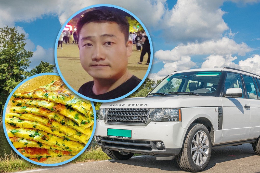 A Chinese car owner has agreed to take only pancakes in compensation after a food cart scratched his expensive vehicle. Photo: SCMP composite/Shutterstock/Douyin