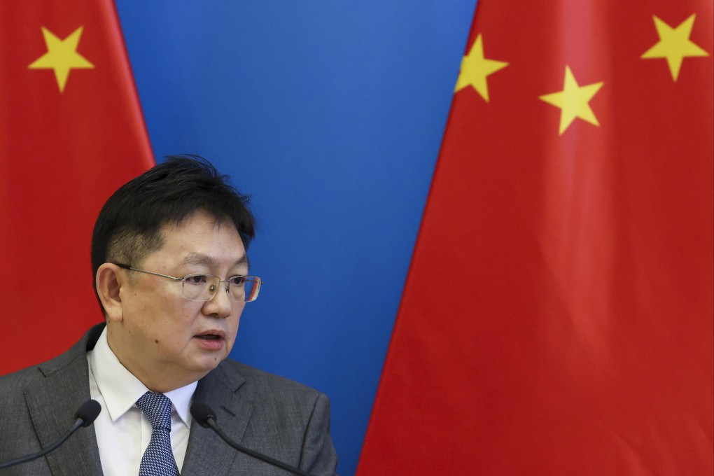 China’s vice-minister of commerce Ling Ji defended China’s retaliatory measures to Donald Trump’s tariffs. Photo: EPA-EFE