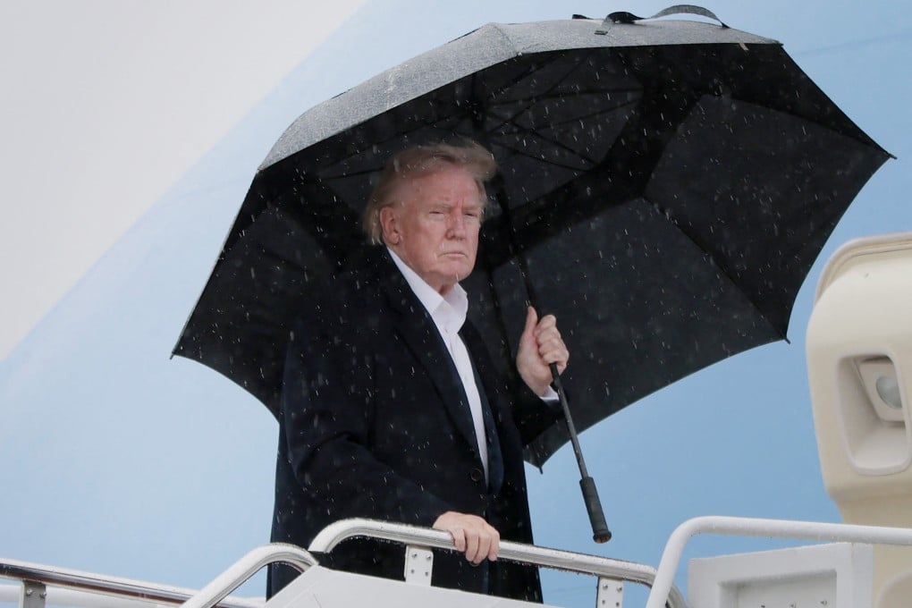 US President Donald Trump boards Air Force One at Joint Base Andrews, Maryland, on Friday. Photo: AFP