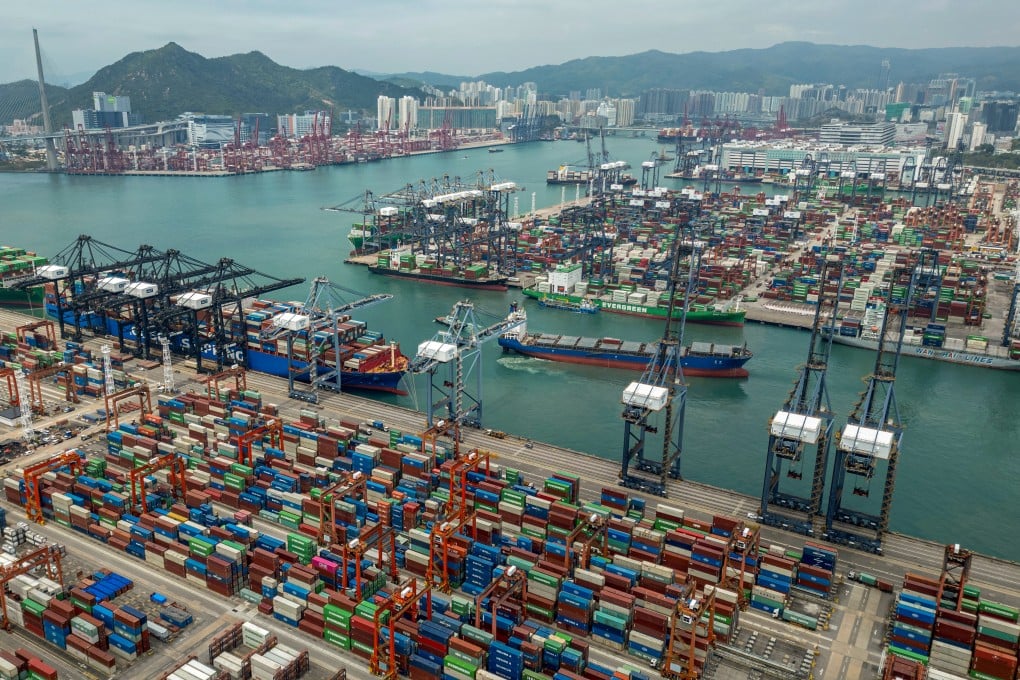 A view of Kwai Chung Container Terminal in Hong Kong. The city is caught in the crossfire of Donald Trump’s increasing tariffs on Chinese imports and Beijing’s retaliation. Photo: Eugene Lee