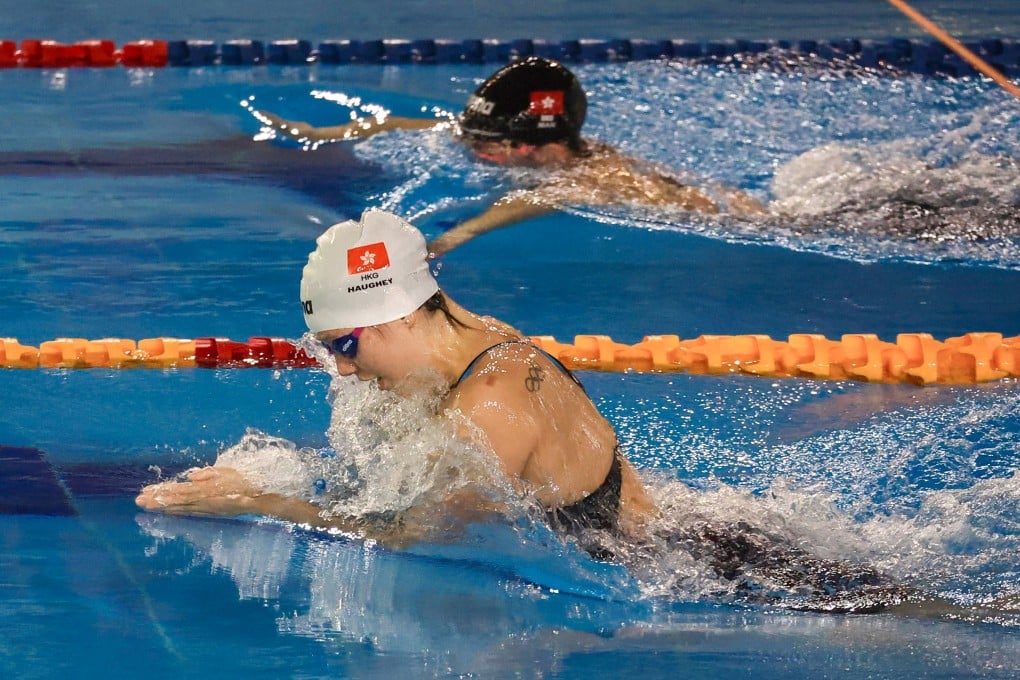 Siobhan Haughey made her competitive comeback in the pool on Saturday. Photo: Edmond So