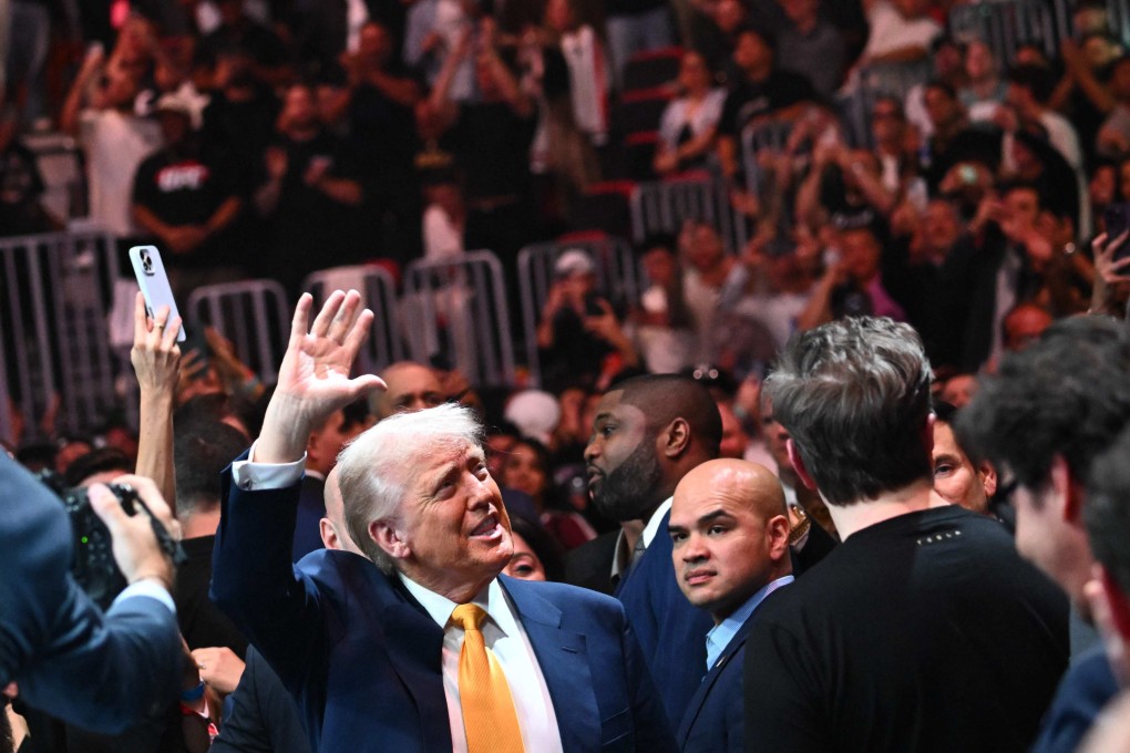 US President Donald Trump waves to a crowd in Miami, Florida, on Saturday. Photo: AFP