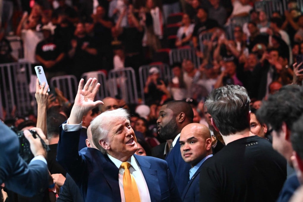 US President Donald Trump waves to a crowd in Miami, Florida, on Saturday. Photo: AFP