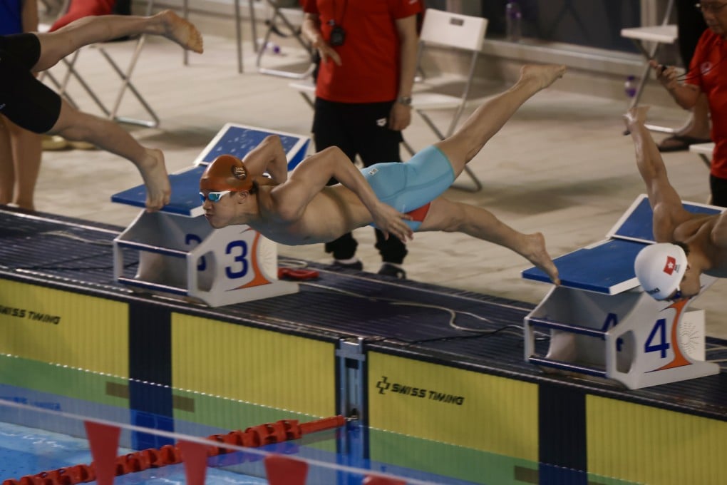 Adam Mak took home the title of top men’s swimmer at the Hong Kong time trial this weekend. Photo: Jonathan Wong