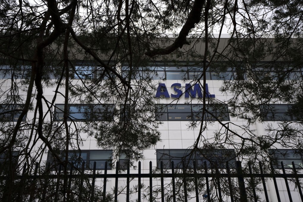 The head office of ASML in Veldhoven, Netherlands. The company will publish its earnings for the first quarter of 2025 on Wednesday, when analysts will look for further clues as to how the chip tool giant is navigating geopolitical trade turmoil. Photo: AP