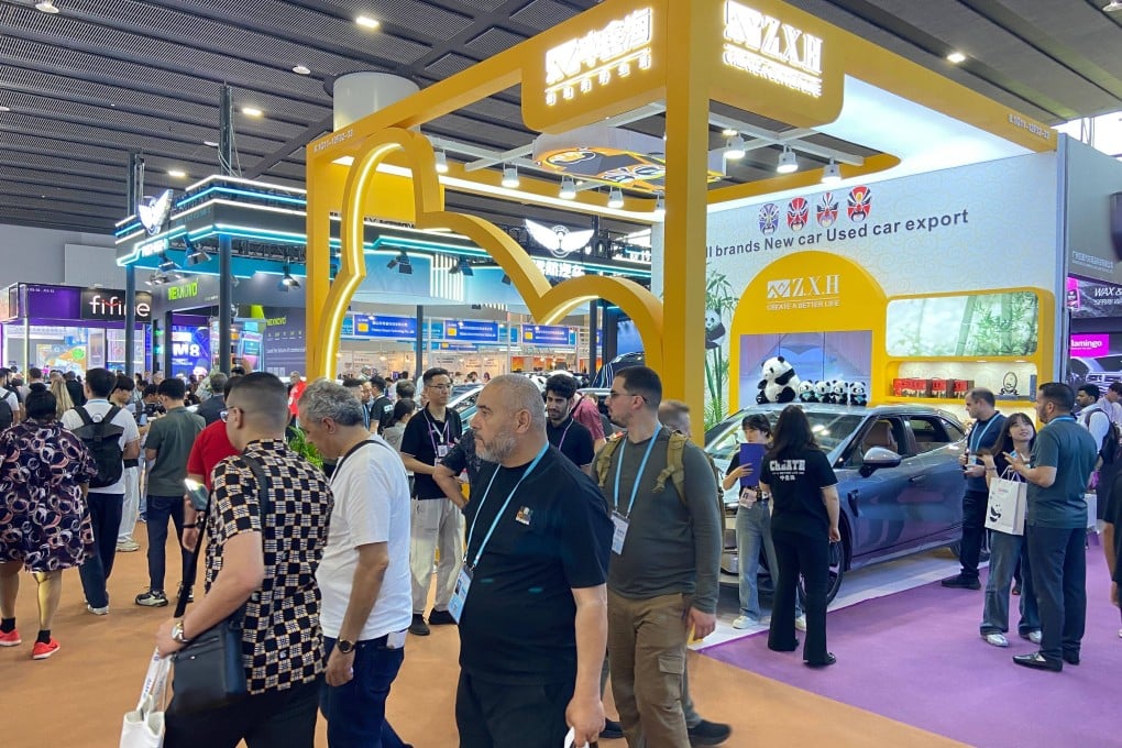 The three-week Canton Fair offers a look at China’s hi-tech offerings, including electric vehicles and service robots. Photo: He Huifeng