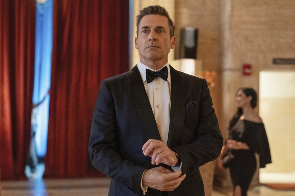 Jon Hamm as ex-hedge funder Andrew Cooper in a still from Apple TV+ series Your Friends & Neighbors. Photo: AP