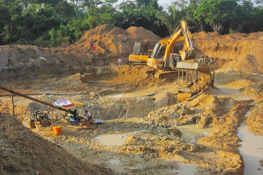 A gold mine run by Chinese nationals at Obuasi, Ghana. The Africa country on Monday said it was banning all foreigners from trading in its local gold market. Photo: Amy Nip