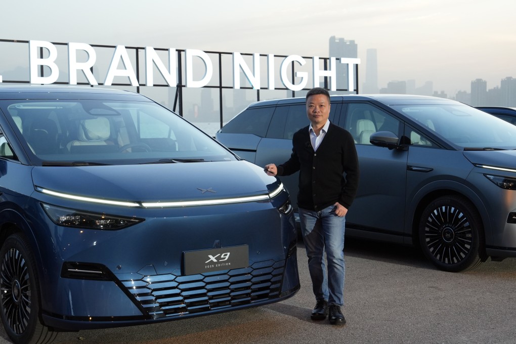 CEO He Xiaopeng will unveil Xpeng’s 2025 X9 at the Kai Tak Cruise Terminal in Hong Kong on Tuesday. Photo: Sun Yeung