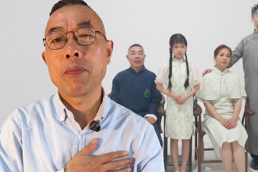 A father in China who was reunited with his son after 22 years has been blocked by his offspring online after urging him to leave his rich adoptive family. Photo: SCMP composite/Douyin