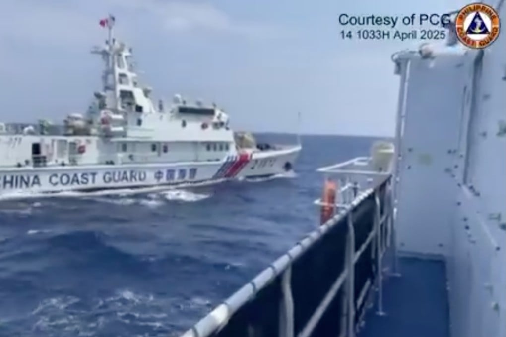 An image published by the Philippine coastguard on social media after the incident. Photo: X/ Philippine Coast Guard