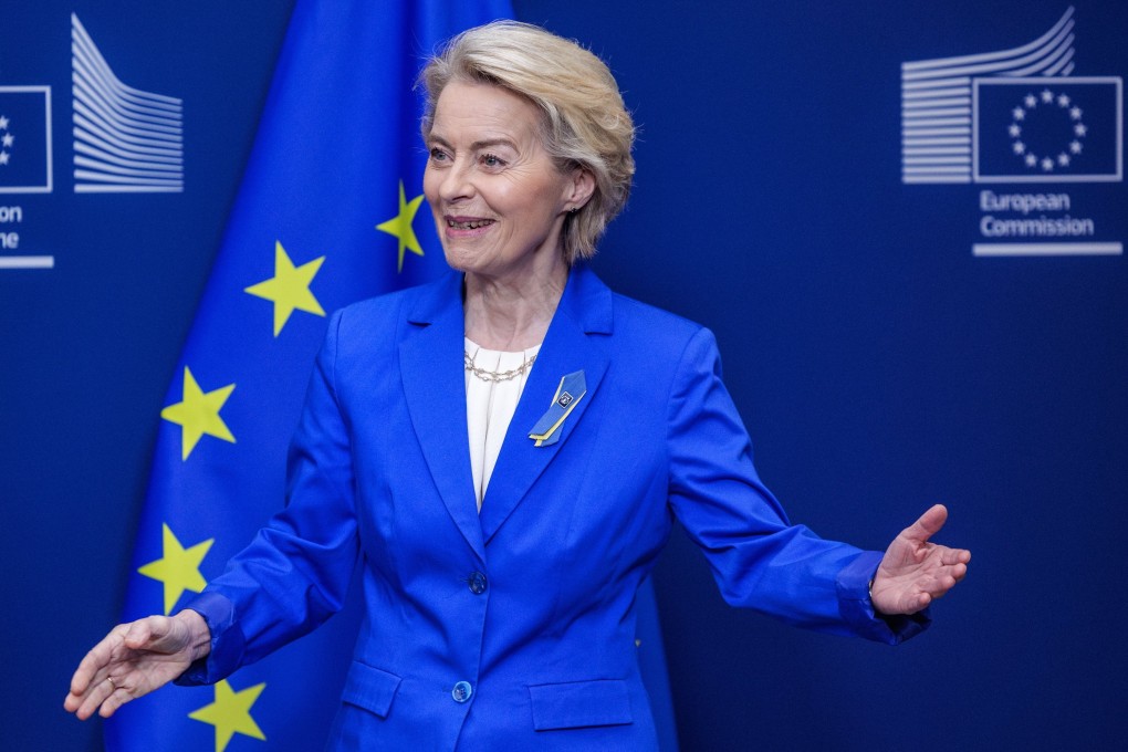 EU Commission President Ursula von der Leyen, an avowed China hawk, has of late adopted a softer tone towards Beijing in several speeches. Photo: EPA-EFE